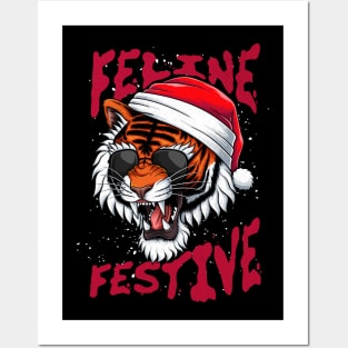 Feline Festive Posters and Art